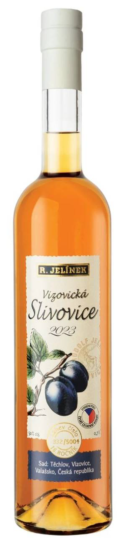 Vizovická zlatá slivovice 2023 R.Jelínek 50% 0,7L