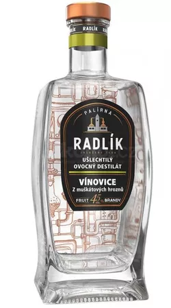 Radlík Vínovice z Muškátových hroznů 45% 0,5l